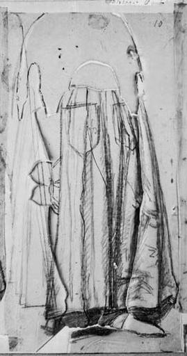 Jeanne (Sa jupe et indication de la cuirasse avec deux écussons)