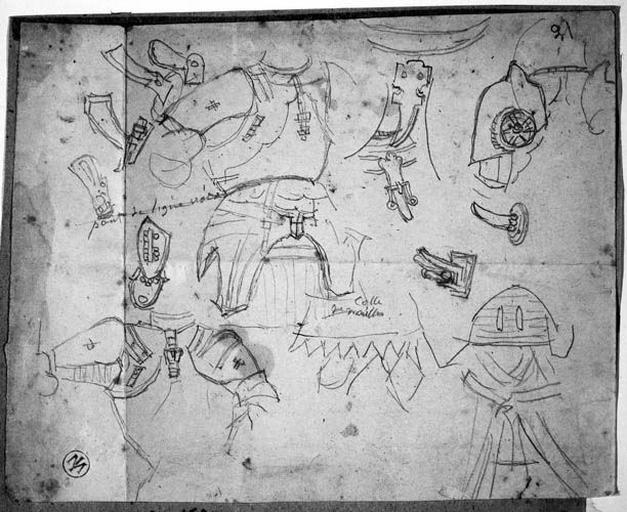 Détails de cuirasses du XVe siècle