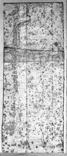 Henri IV (Nu, regardant vers le haut, la main gauche sur la hanche). Verso : Deux mains déchirant une lettre