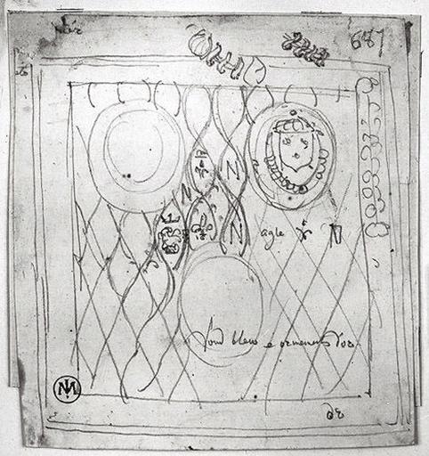 Tapisserie portant trois écussons