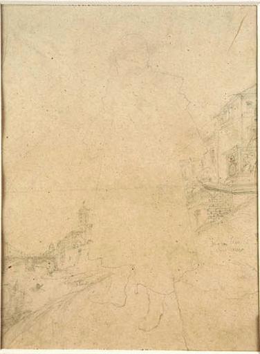 Vue de Rome (Fond de portrait de Charles-François Mallet)