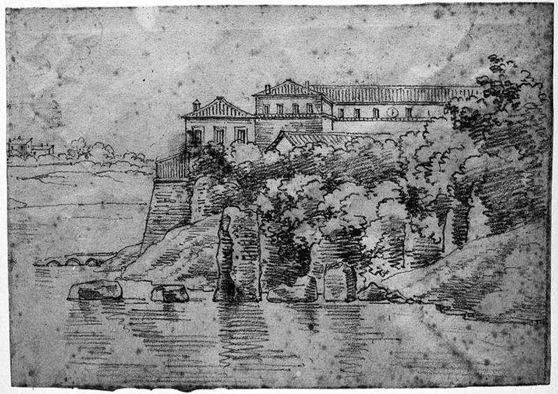 Des maisons parmi les arbres sur un promontoire