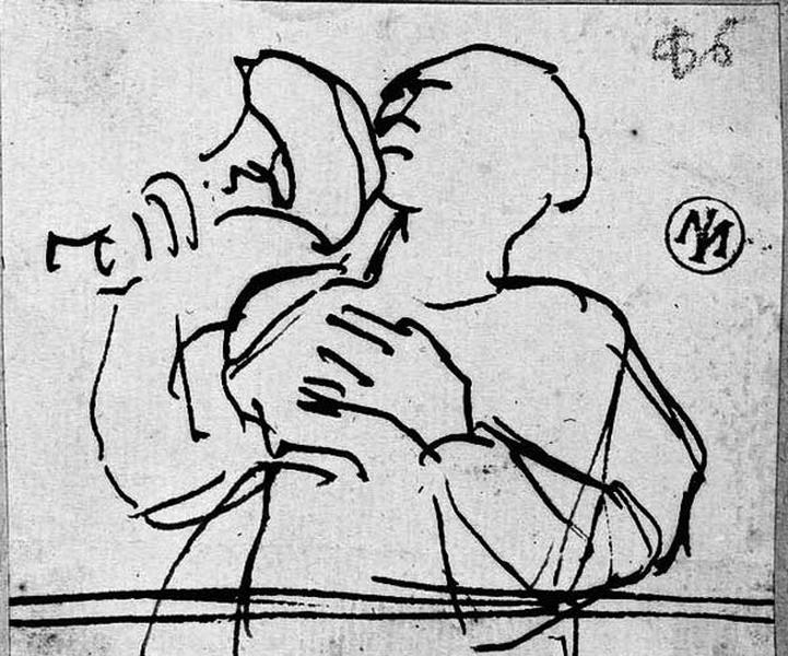 Personnage semblant boire