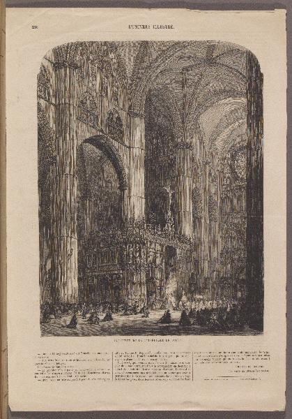 Intérieur de la Cathédrale de Tolède ; L'Univers Illustré
