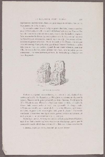 Gazette des Beaux-Arts ; La sculpture avant Phidias