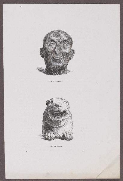 Gazette des Beaux-Arts ; Tête d'eunuque ; Tête de lionne