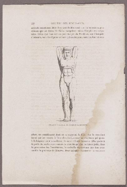 Gazette des Beaux-Arts ; Télamon colossal du temple d'Agrigente ; Grammaire des Arts du dessin