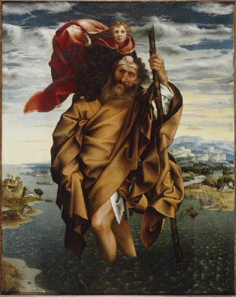 Paysage avec saint Christophe portant l'Enfant Jésus