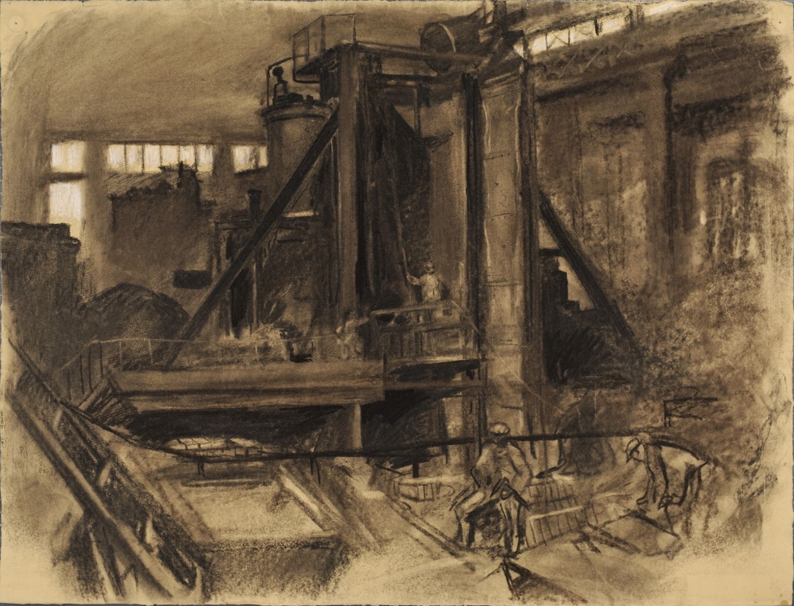 Scène de fonderie