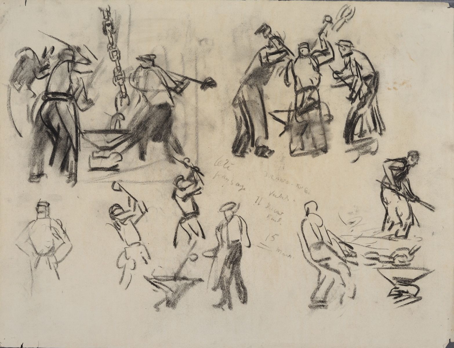 Quatre scènes de fonderie