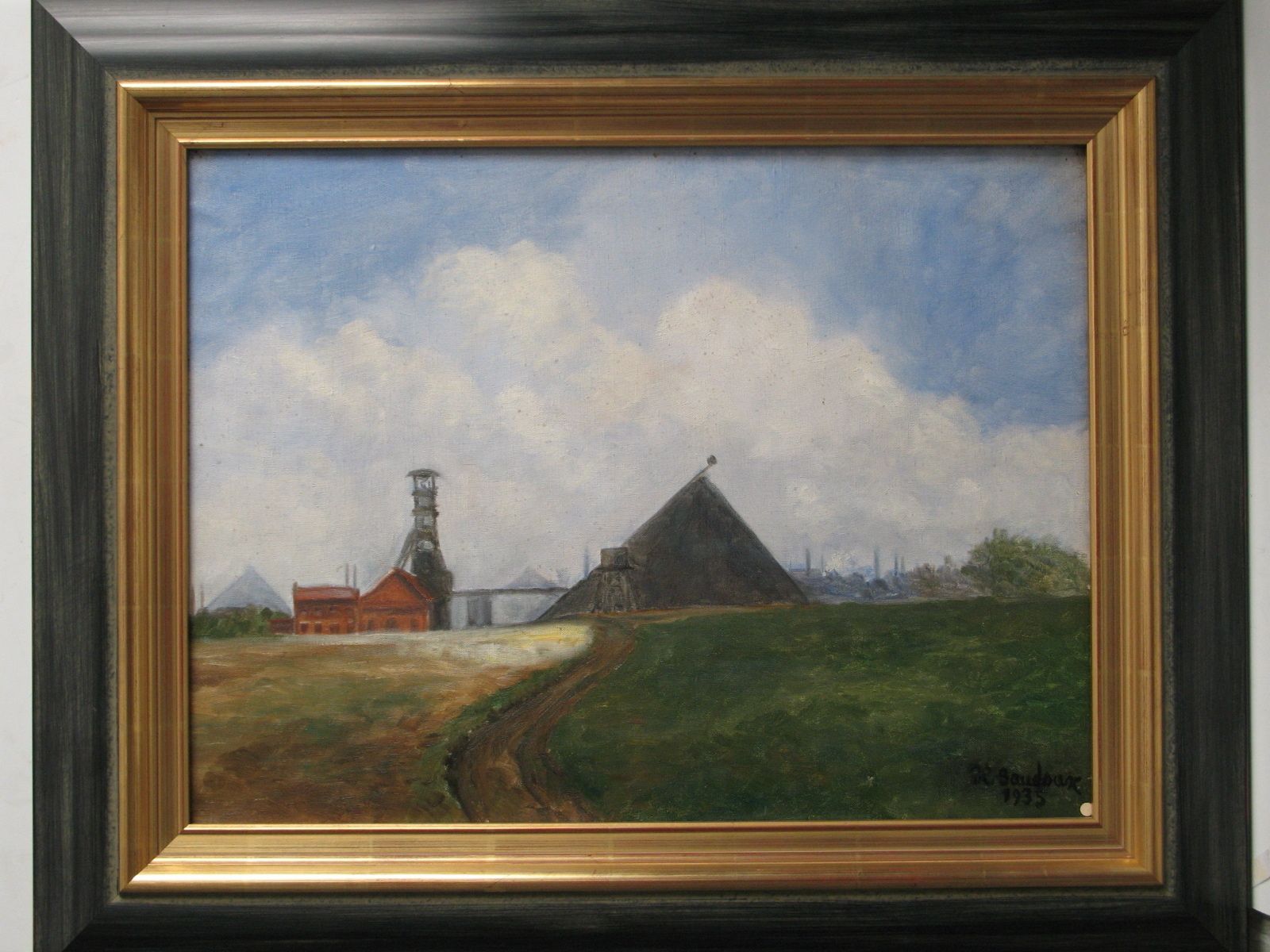 Le chemin de terre de la fosse Boca à Douchy