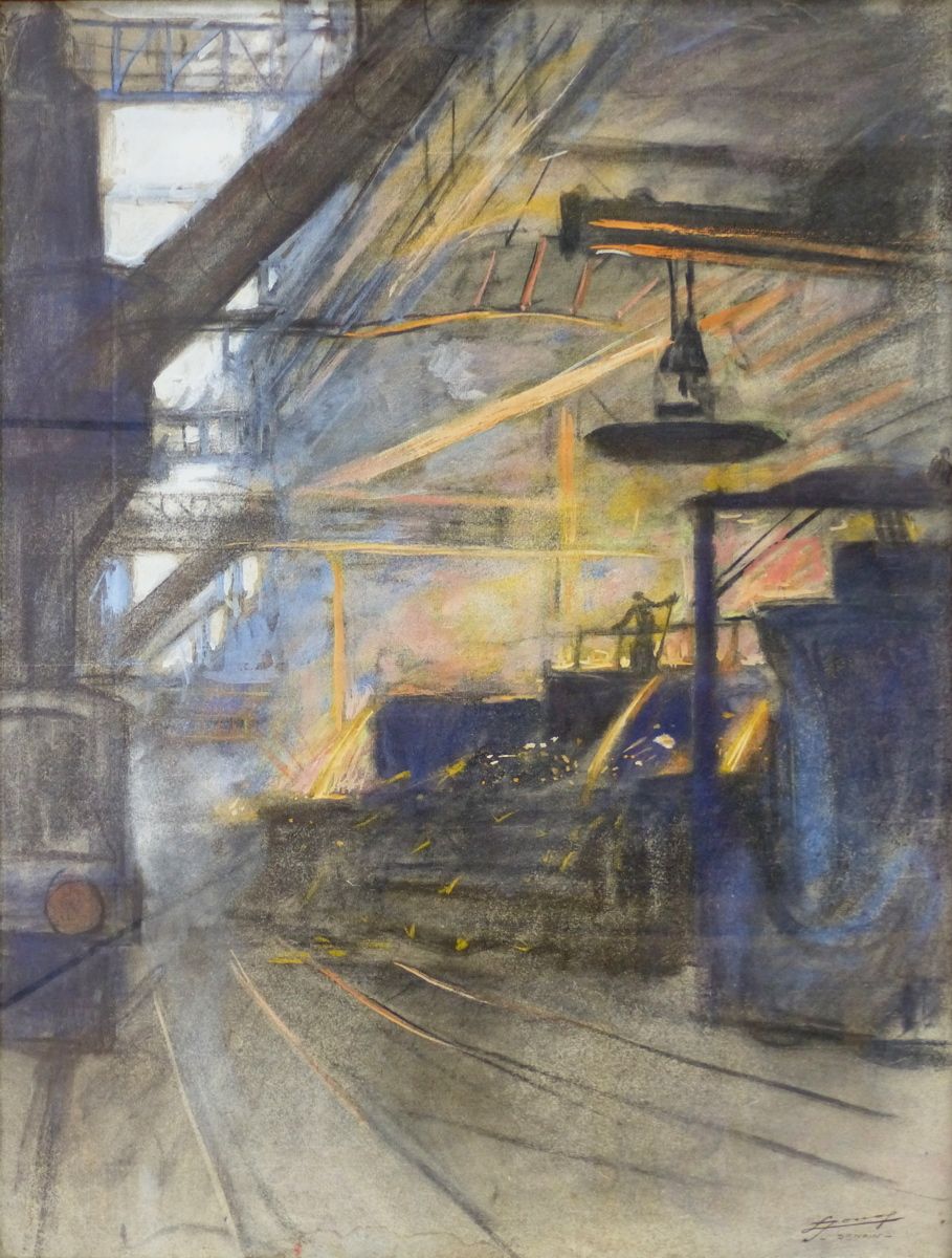 Fonte d'affinage à l'aciérie Thomas