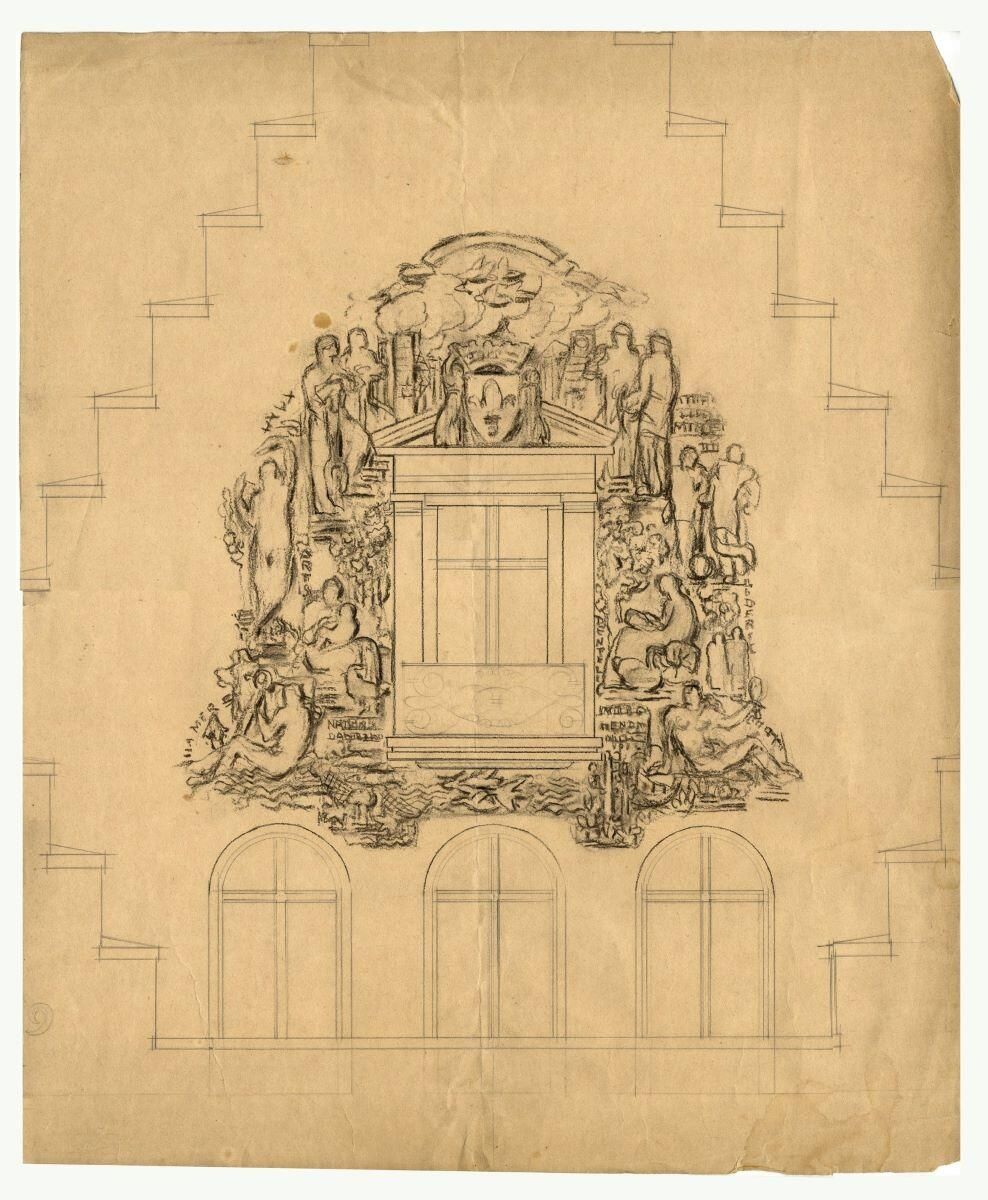 Etude pour la façade de l'Echo du Nord à Lille