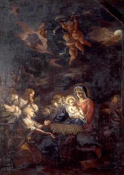 L'Adoration de l'Enfant Jésus par les anges