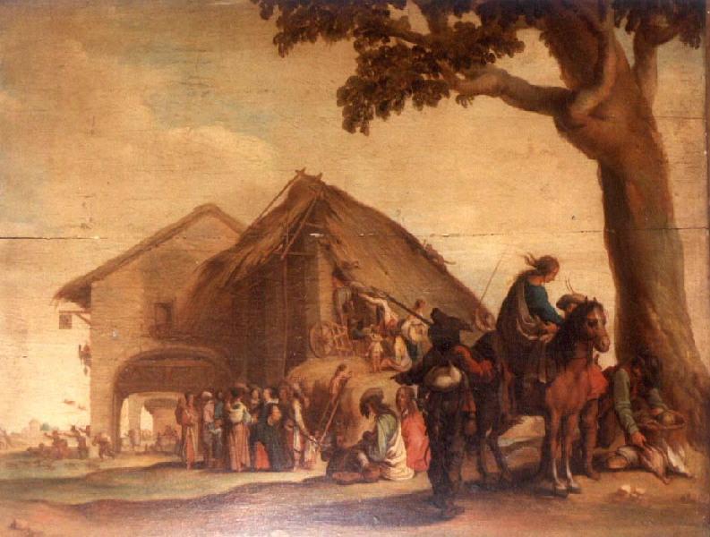 Vous qui prenez plaisir en leur paroles... ; Scène de pillage (titre figurant sur le registre d'inventaire)