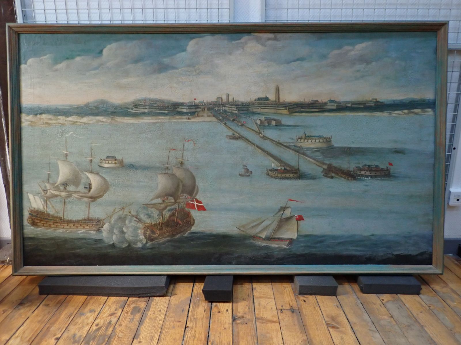 Combat naval à l'entrée du port de Dunkerque (titre attribué)