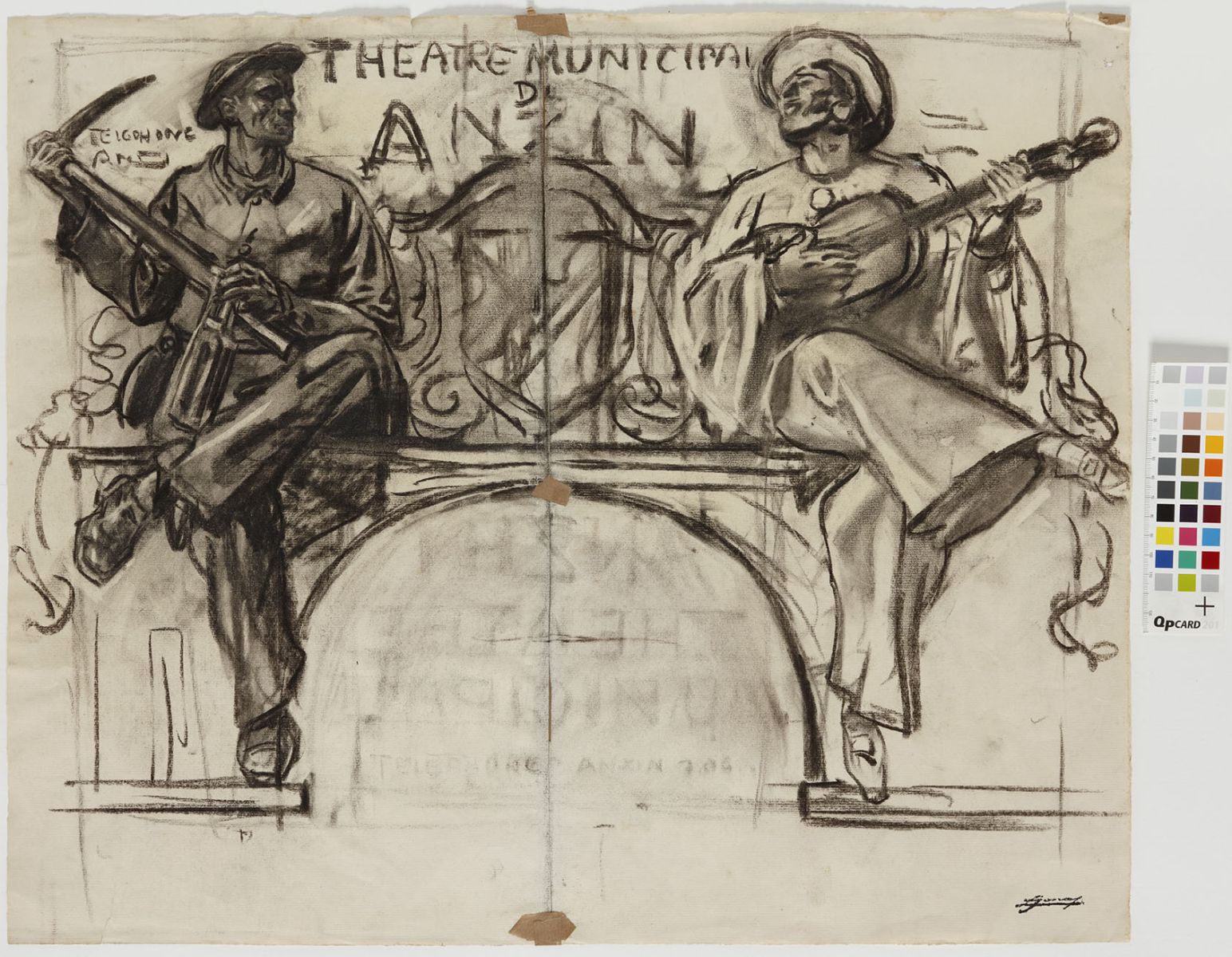 Etude pour le théâtre municipal d'Anzin