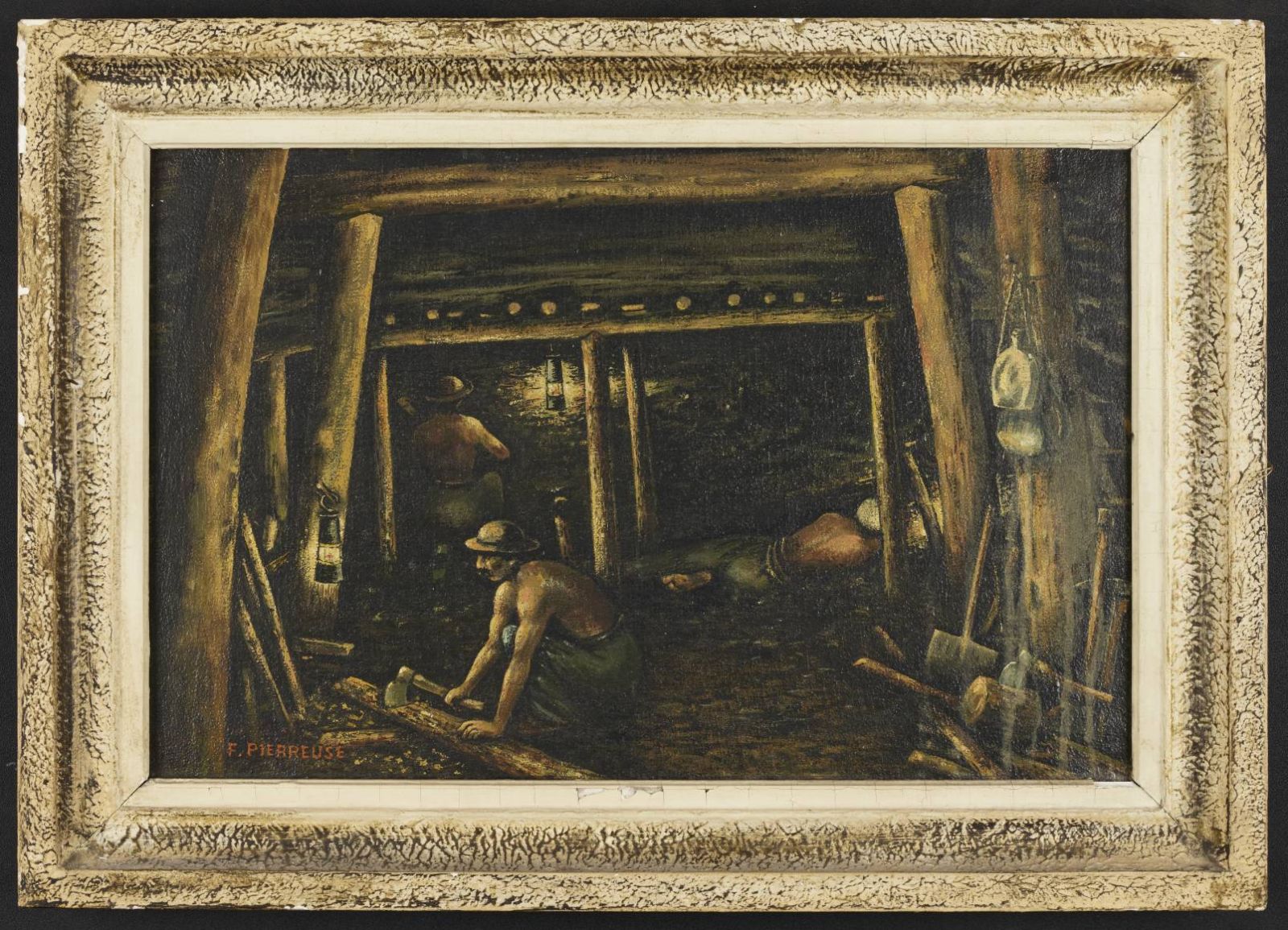 Scène de la mine