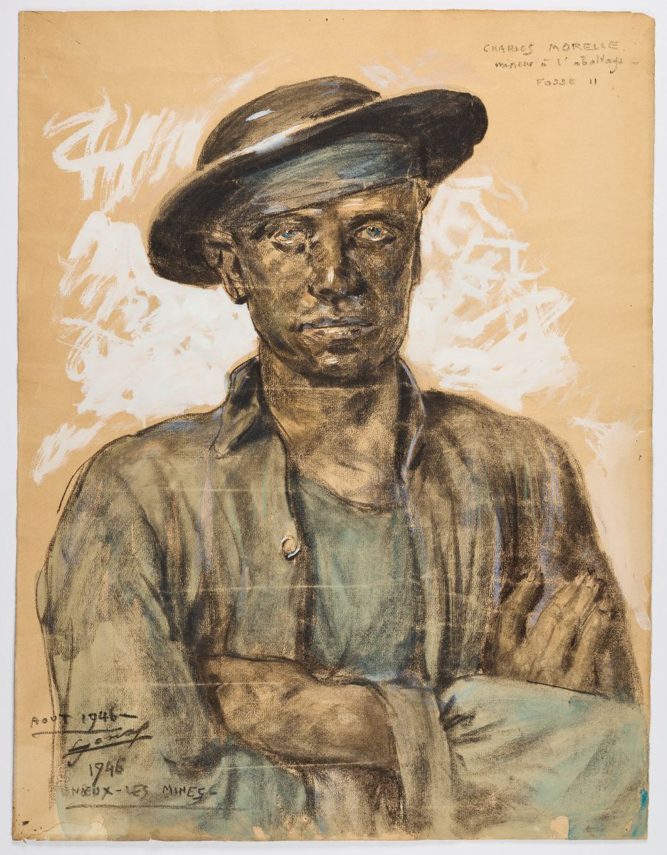 Charles Morelle, mineur à l'abattage