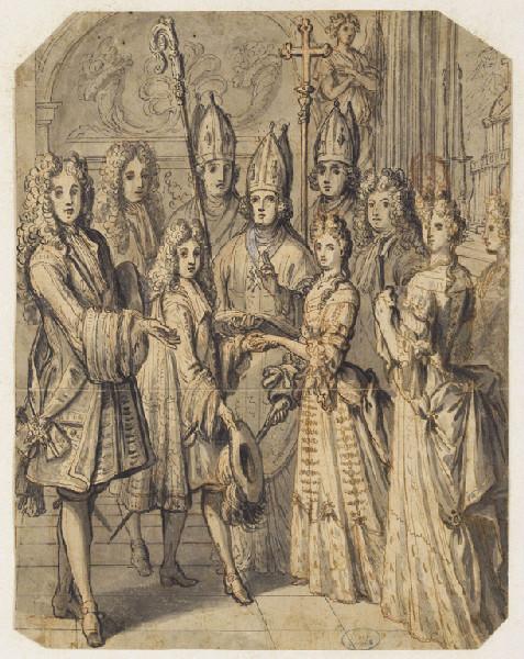La cérémonie du mariage du duc de Bourgogne ; Un mariage princier, sous Louis XIV