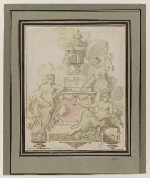 Les parques, projet pour une pendule