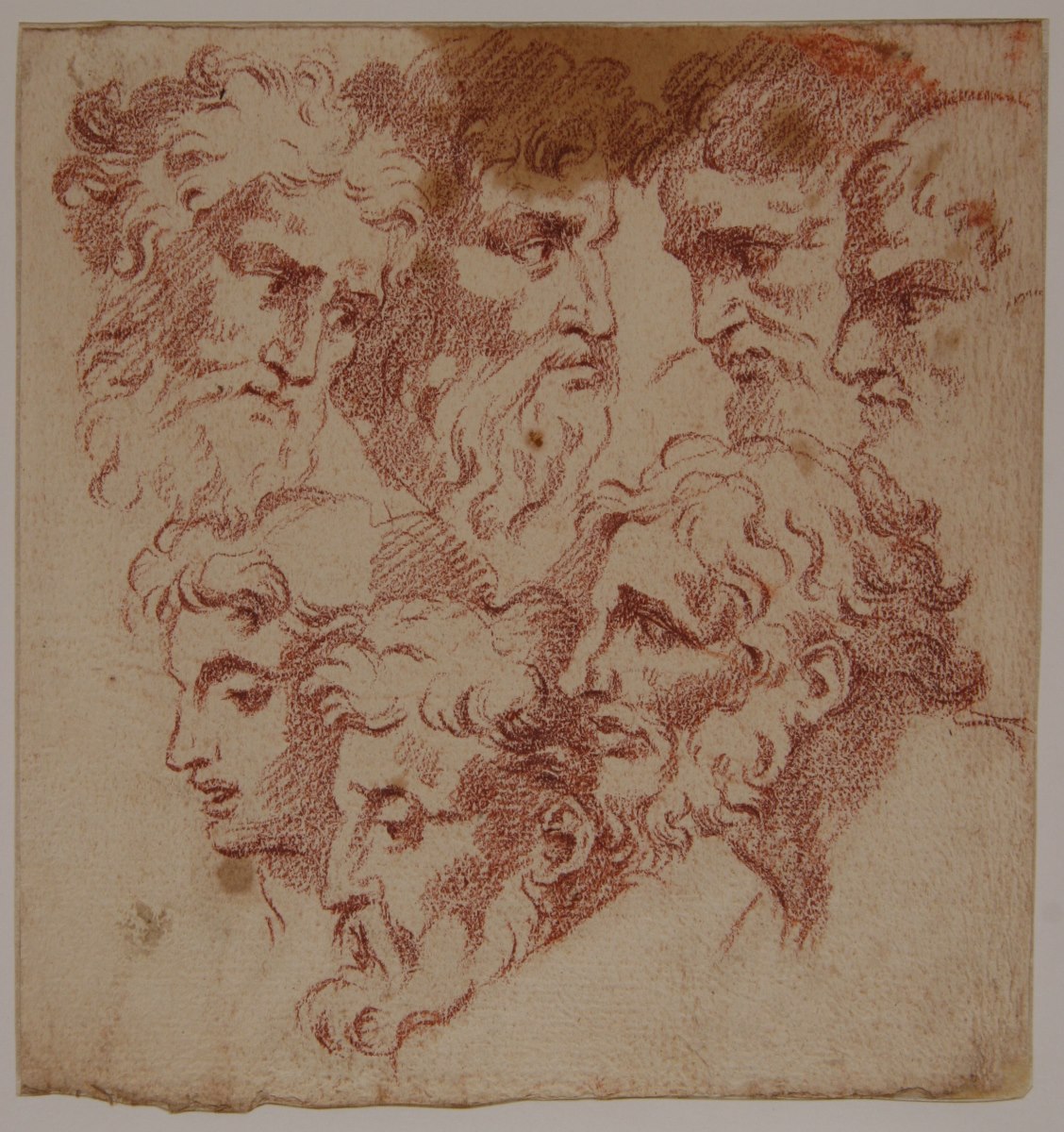 Etude de  têtes d'hommes