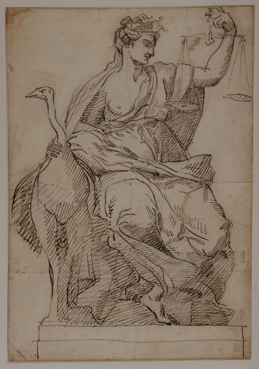 Etude de figure allégorique d'après l'antique