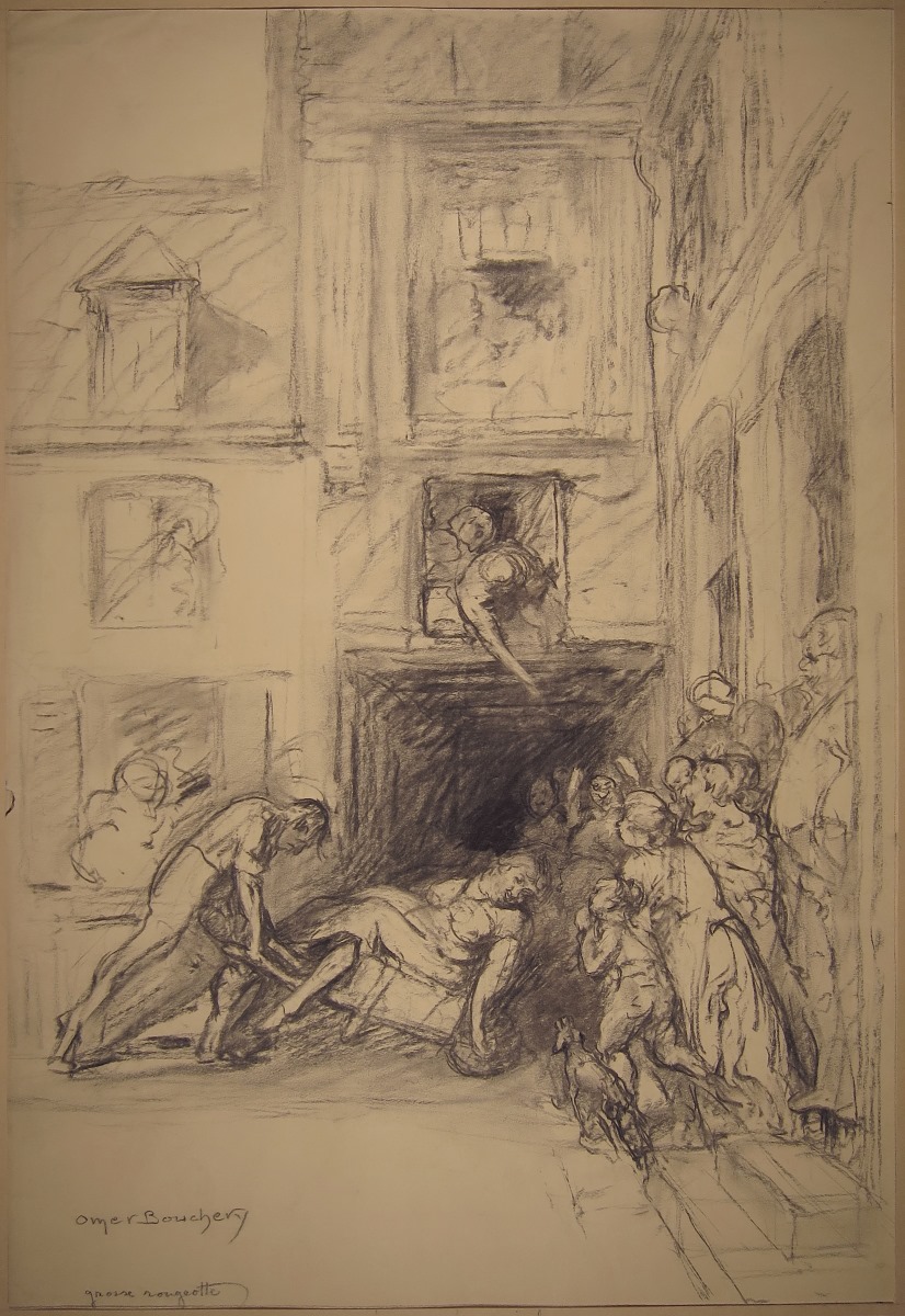 Grosse Rougeotte ; Personnage croqué ; Dessin humoristique