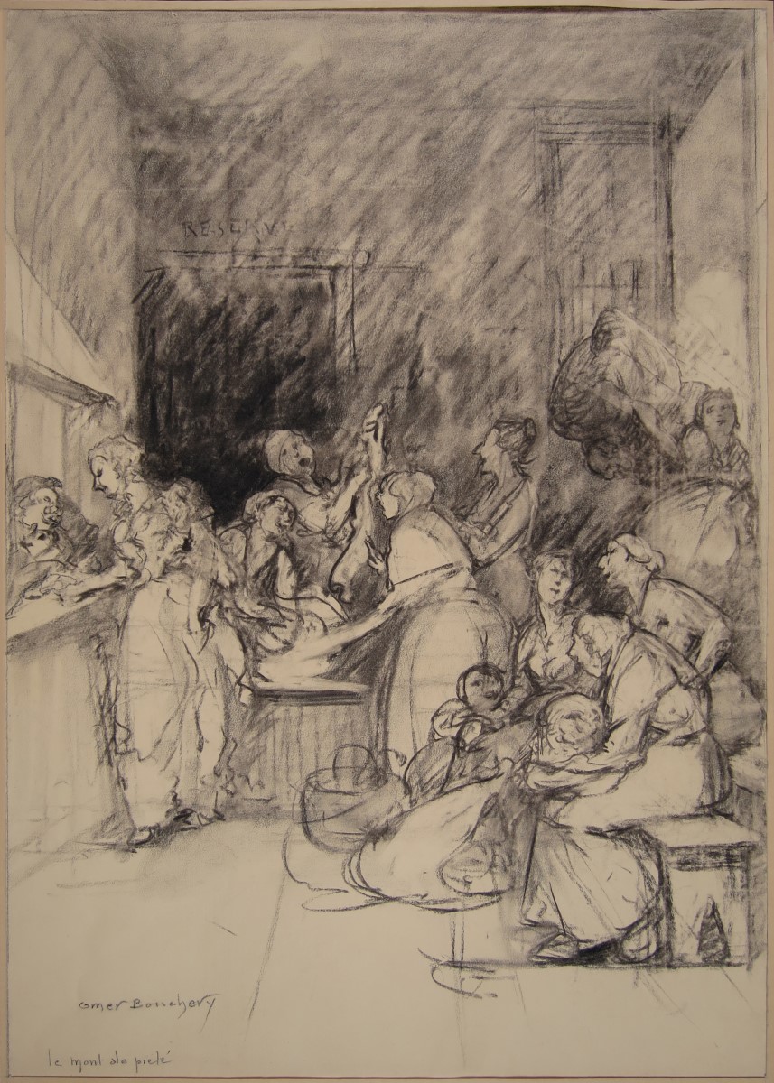 L' Mont de piété (Titre d'origine) ; Personnage croqué ; Dessin humoristique