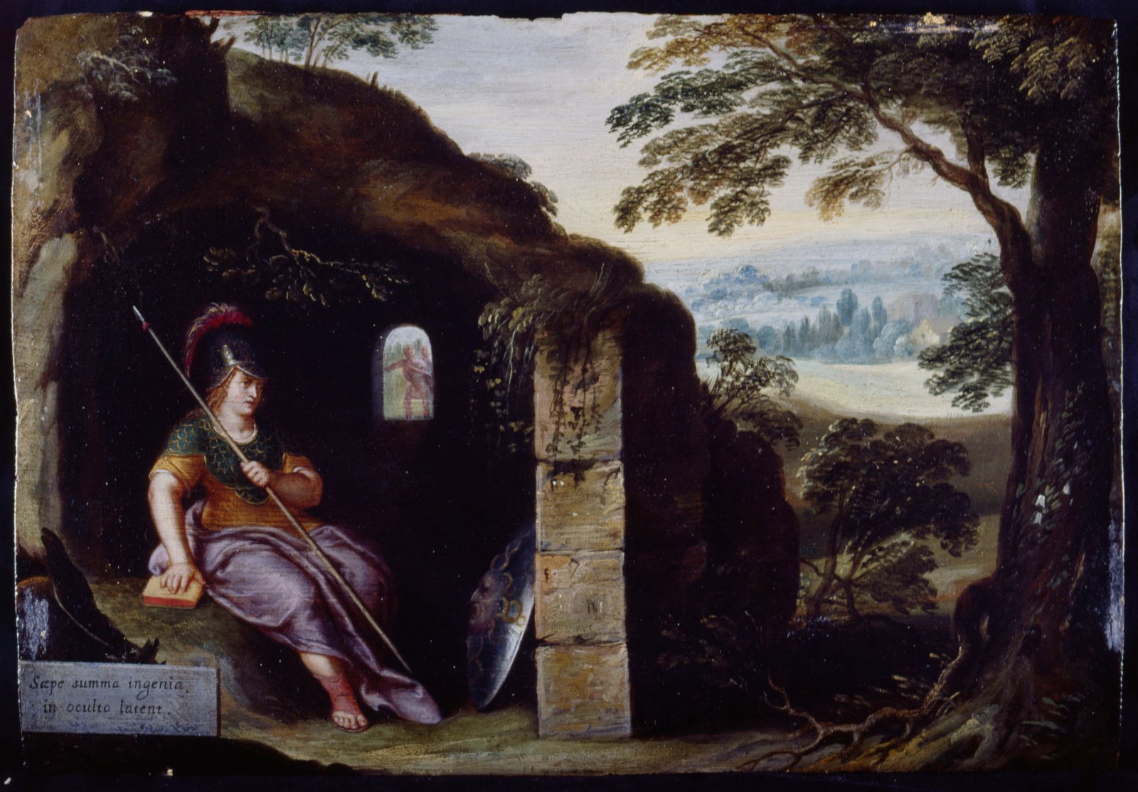 Minerve ou le génie se cachant dans l'ombre (Titre d'origine)