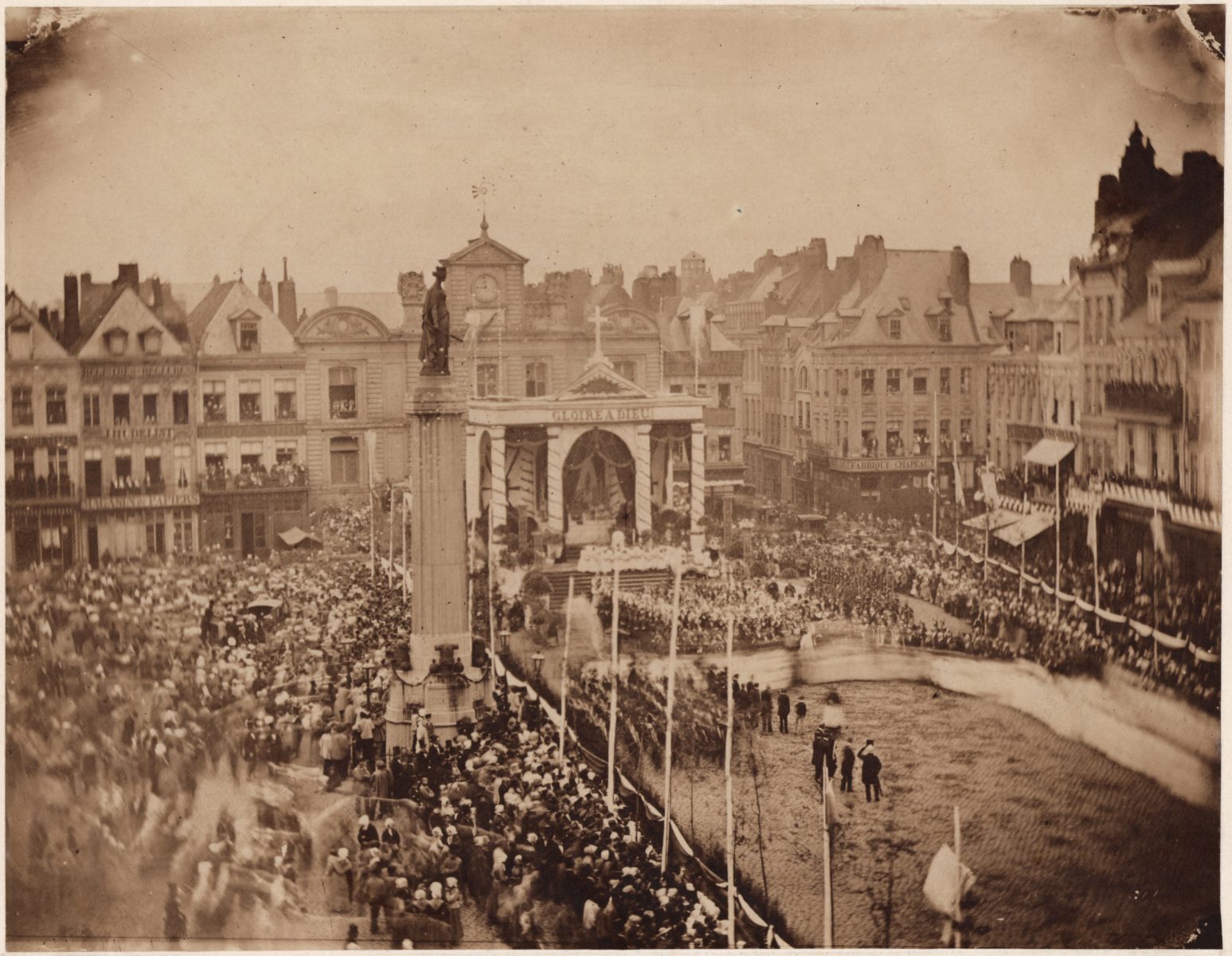 La procession de la "Fête-Dieu" à Lille, le 29 mai 1853