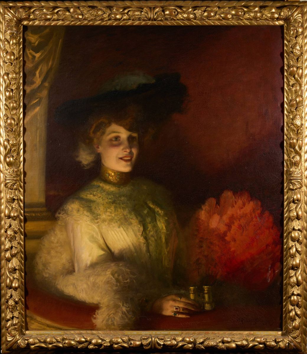 La dame à la loge#Portrait de Madame ROSSET-GRANGER (ancien titre)#La loge (ancien titre)