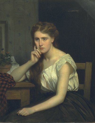Jeune fille à sa toilette