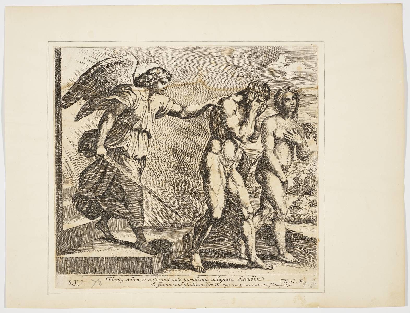 Adam et Eve chassée du Paradis Terrestre