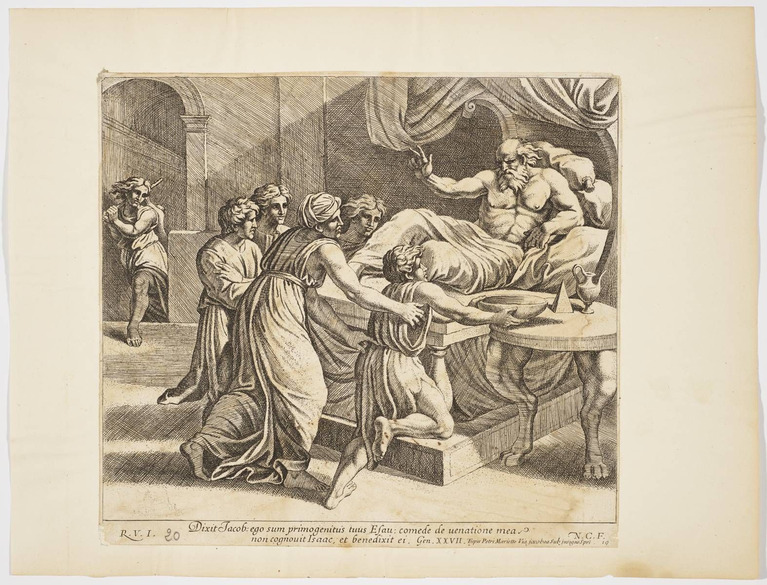 Jacob surprend la bénédiction d'Isaac