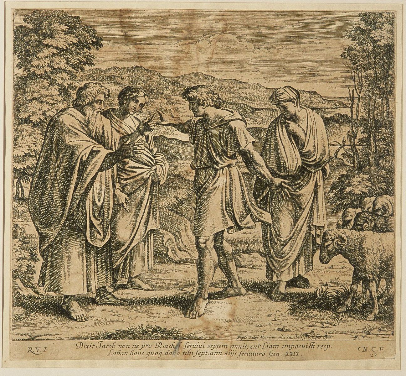 Jacob demandant la main de Rachel