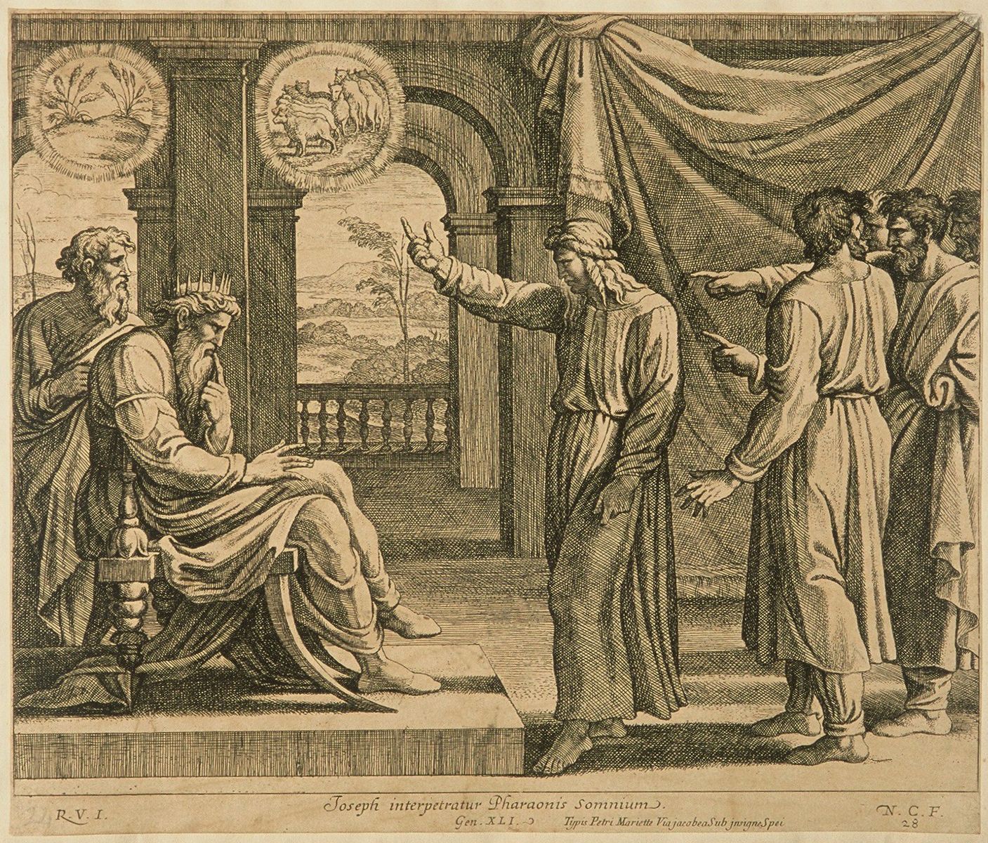 Joseph interprète le songe de Pharaon