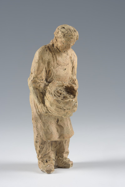 Vendangeur au panier rond