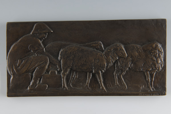 Berger trayant ses brebis