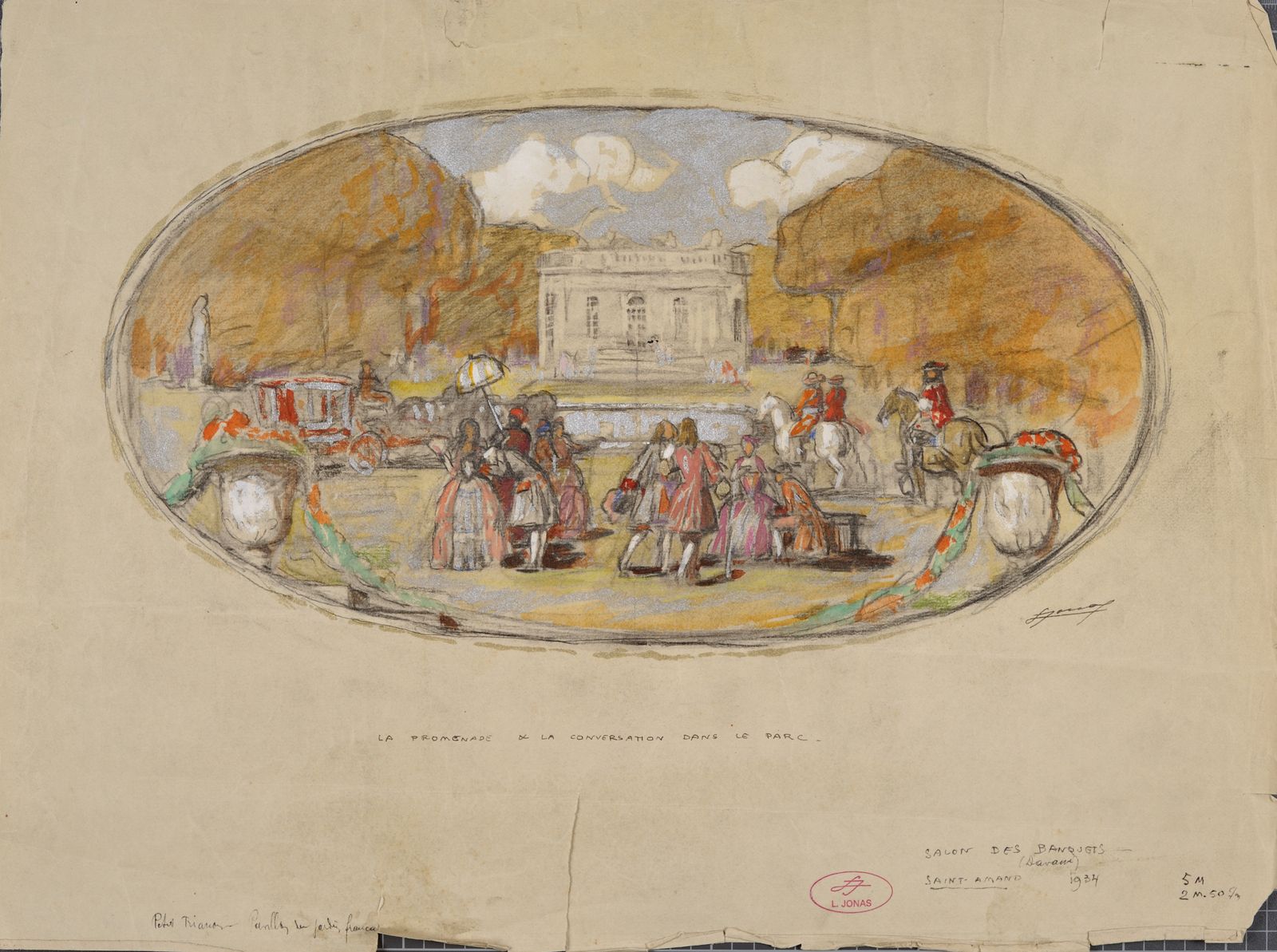 Promenade et conversation dans le parc