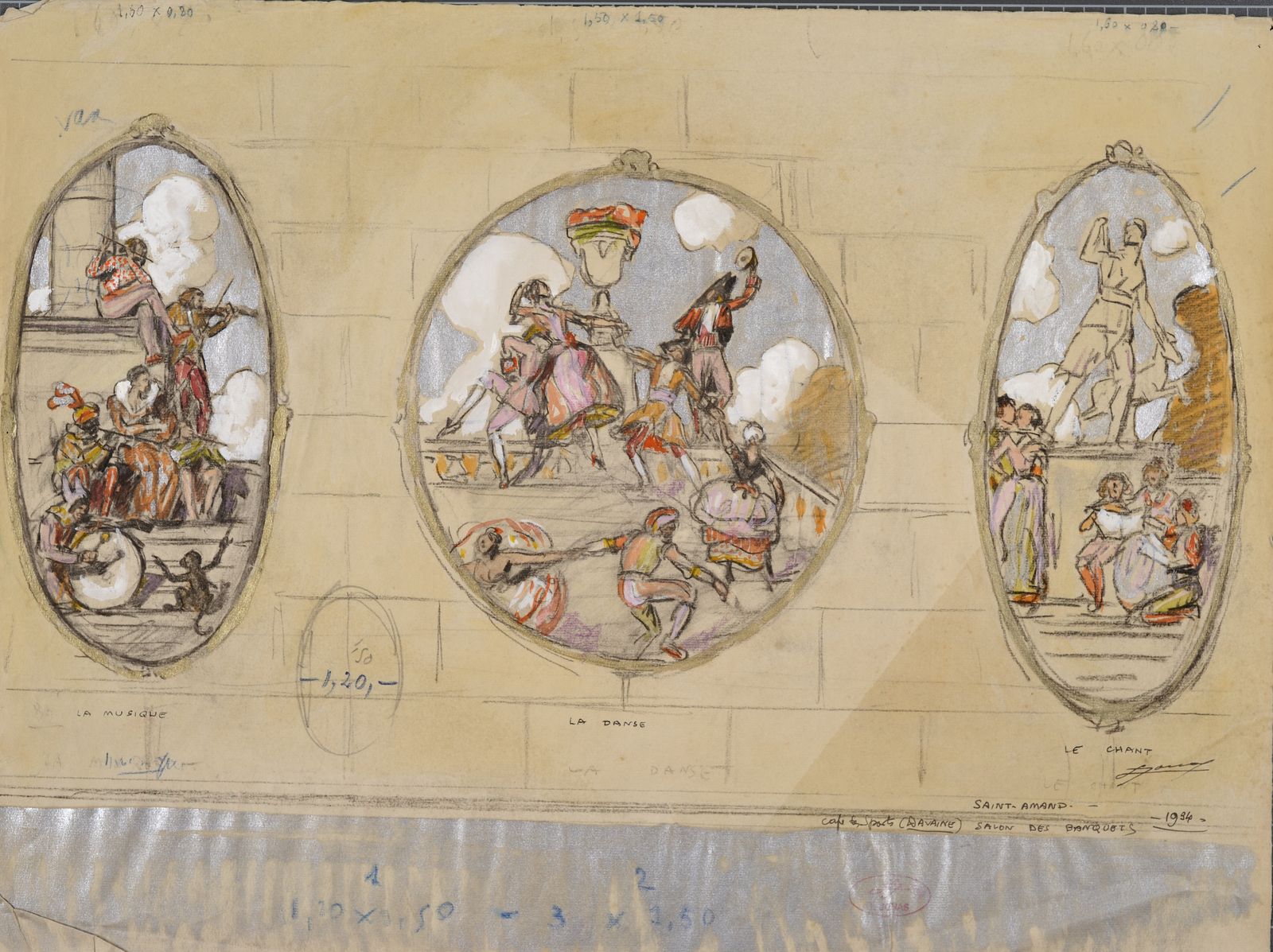 Allégories de la musique, de la danse et du chant