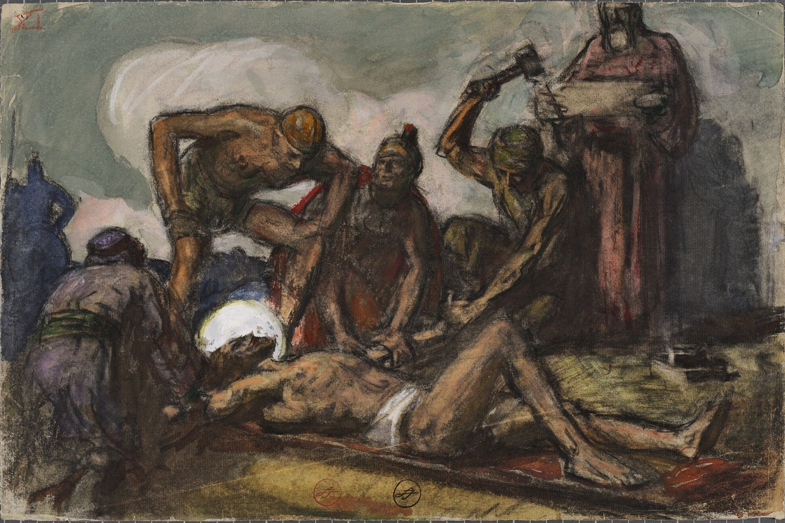 Station 11 : le Christ cloué sur la croix