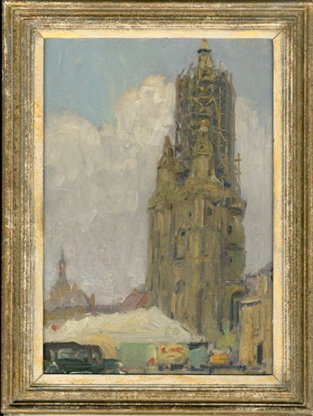 la tour abbatiale et l’Echevinage