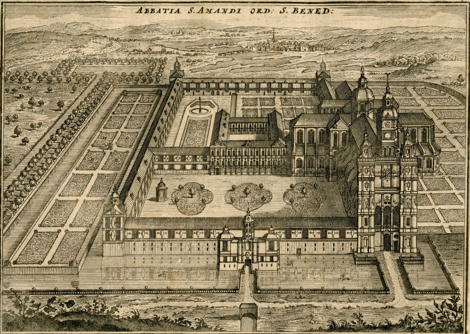 Abbatia S. Amandi Ord : S.  Bened.