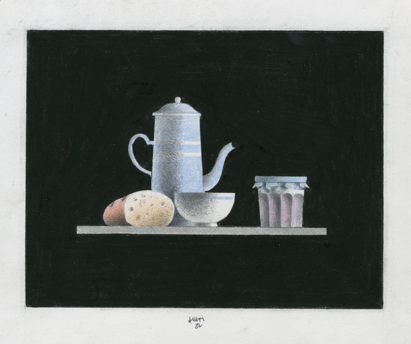 Pain et confiture couleur