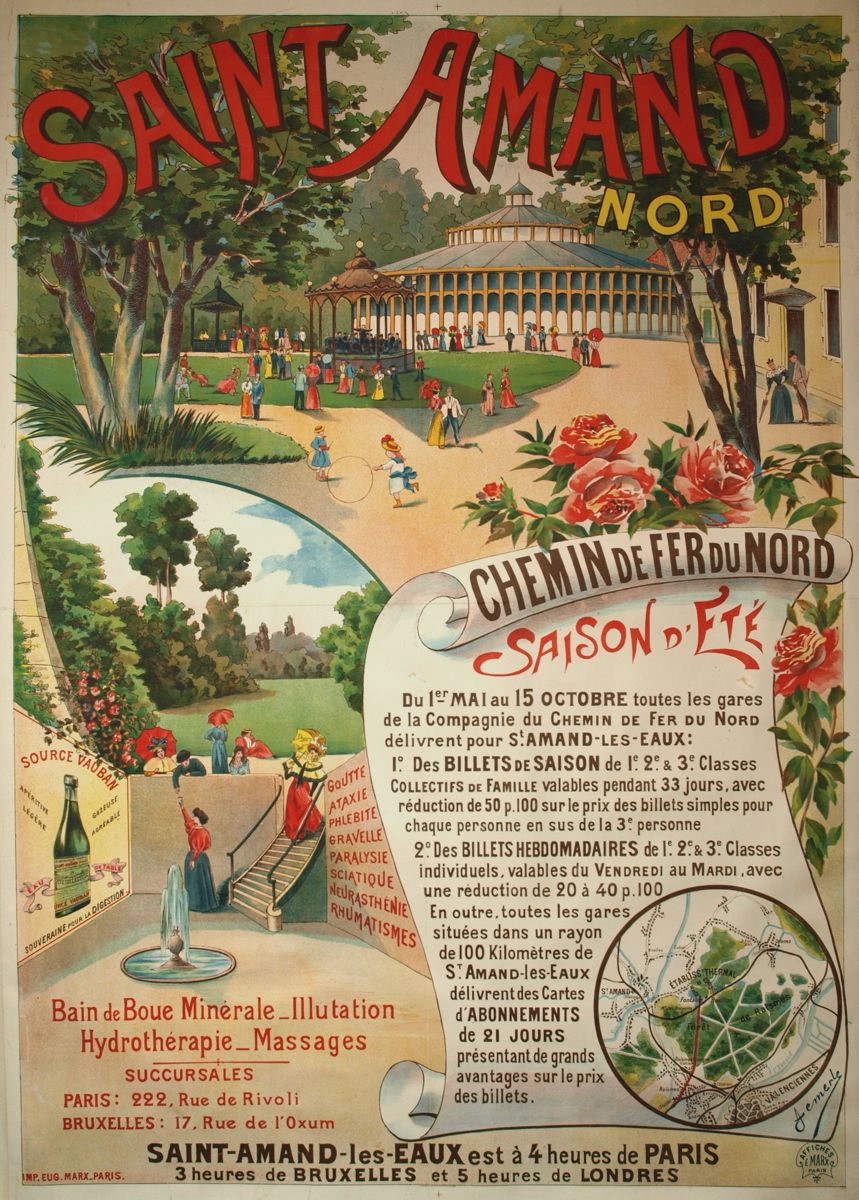 Saint-Amand Nord Chemin de fer du Nord Saison d’été