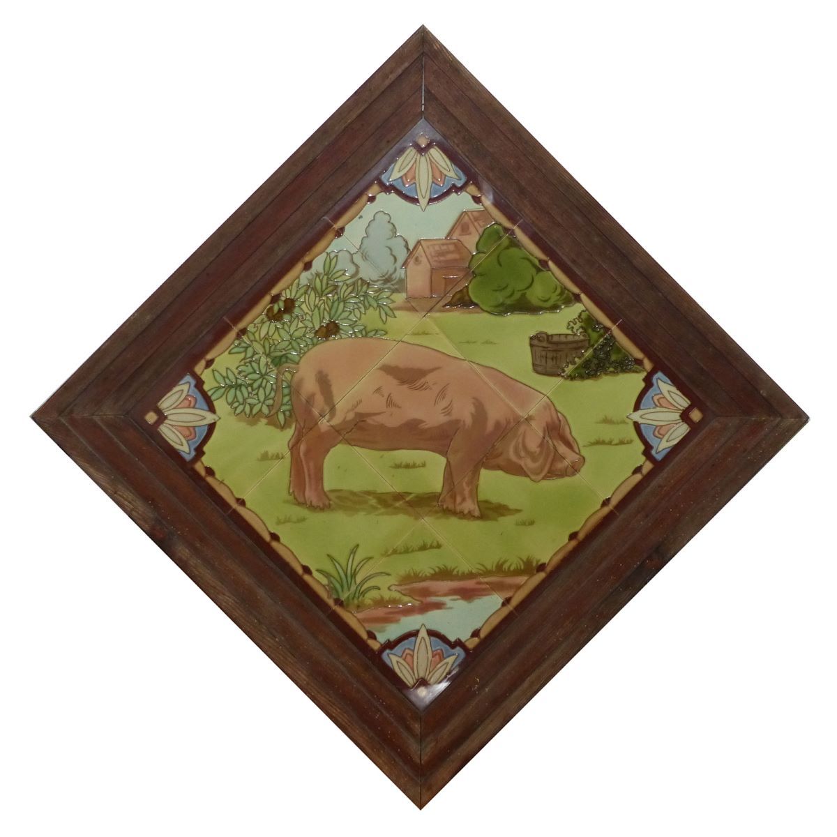 Cochon dans un pré