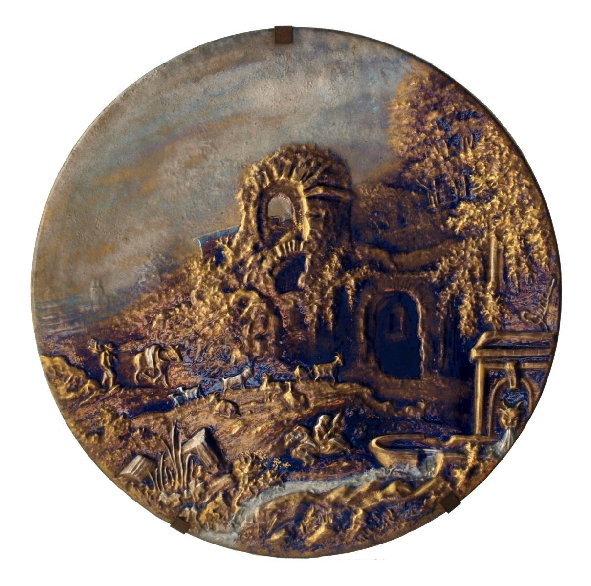 Berger dans des ruines