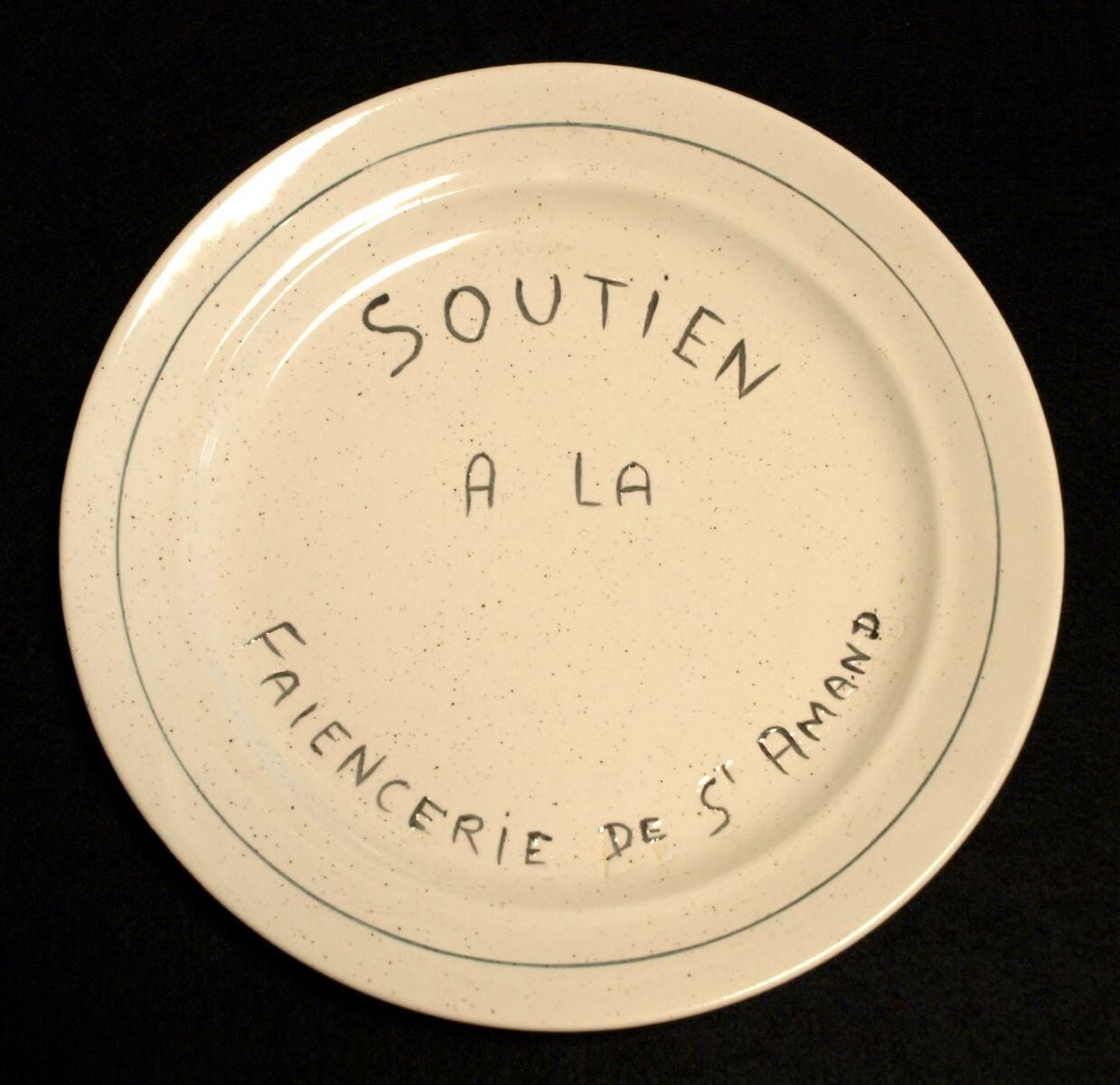 Soutien à la faïencerie de St Amand