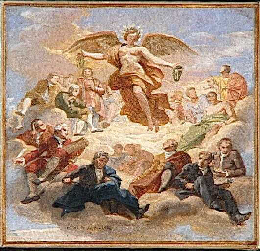 Apothéose des grands hommes qui se sont distingués dans la géologie et la minéralogie